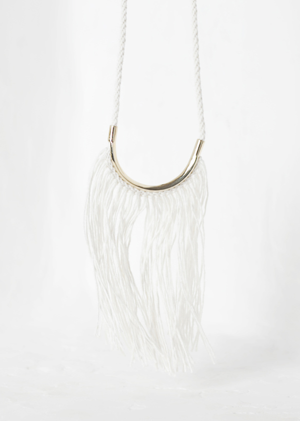 Erin Considine Lunate Fringe - white Erin Considine Lunate Fringe - white