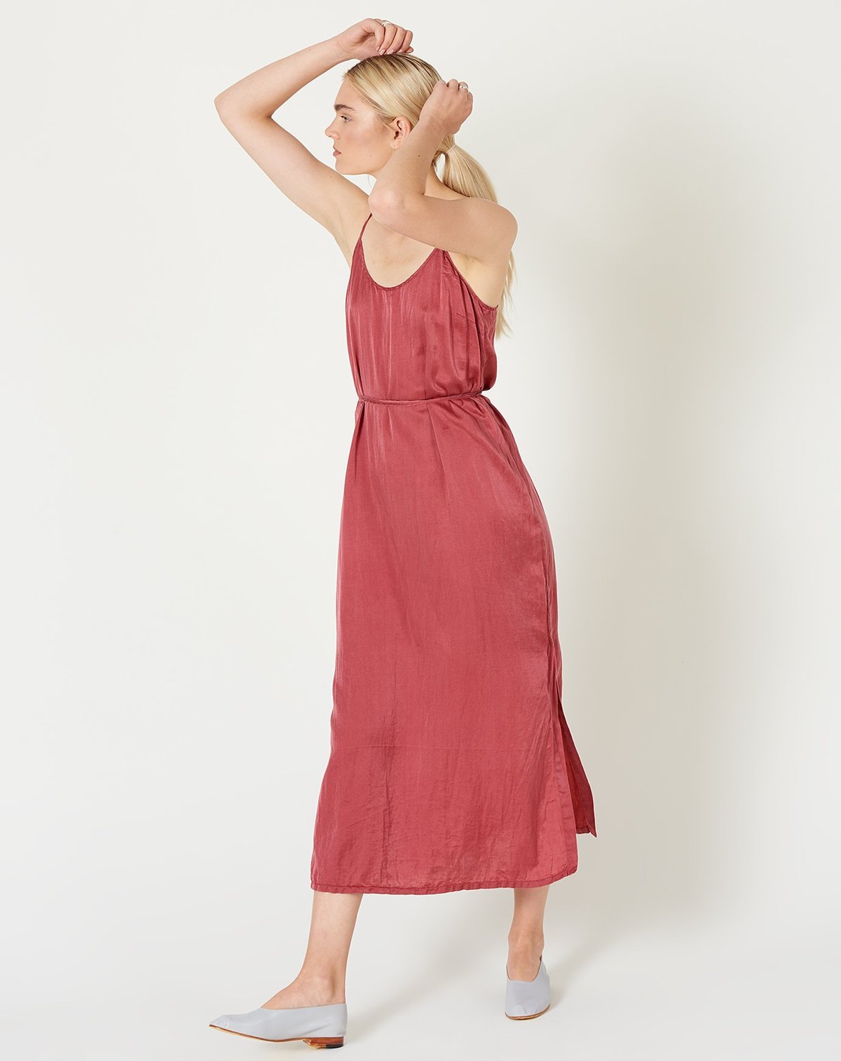 Raquel Allegra Simple Slip Dress - Redwood | Garmentory