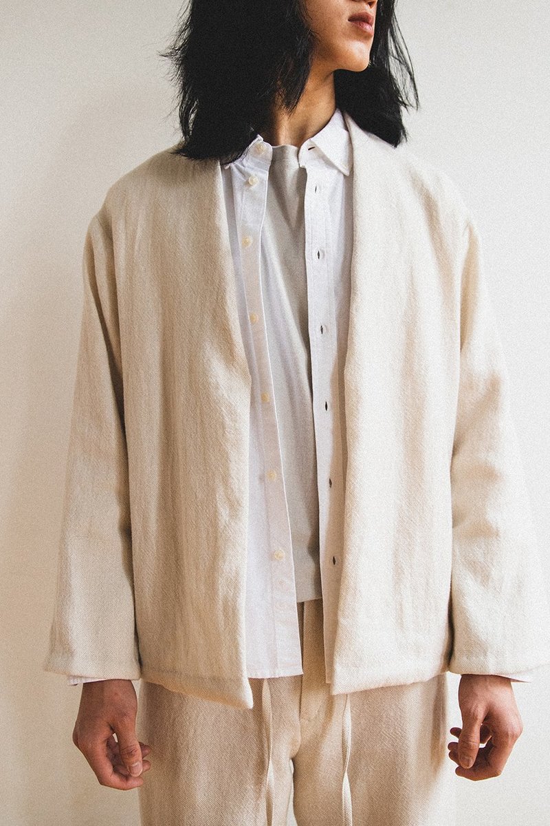 SEYA． COLLARLESS JACKET