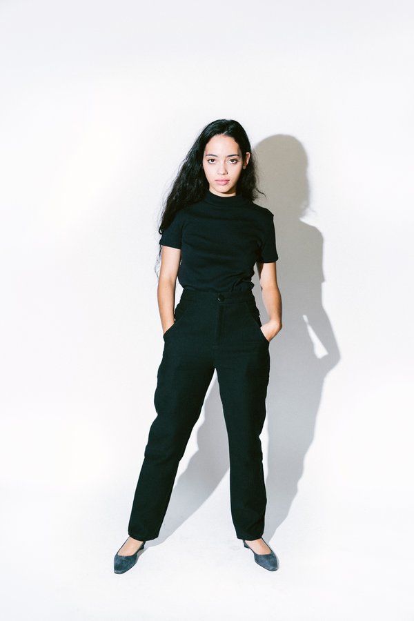 Shaina Mote mock neck tee - onyx Shaina Mote mock neck tee - onyx