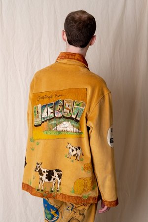 BODE SENIOR CORD TAB JACKET - CORN 