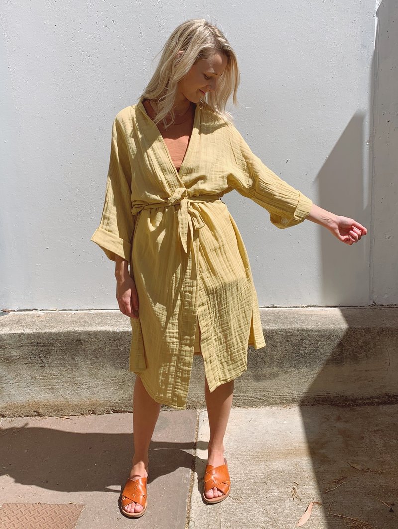 Numero 74 Akiko Kimono - mellow yellow | Garmentory