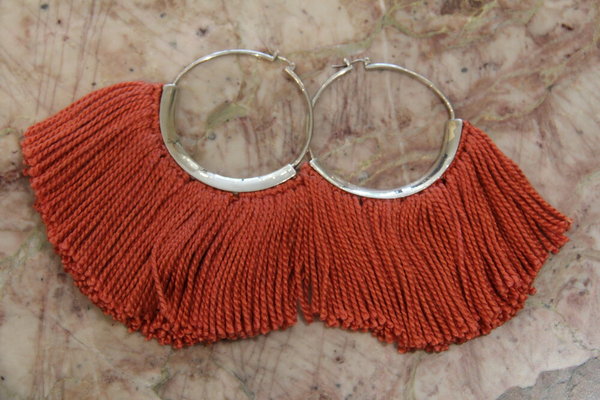 Erin Considine Silk Ridge Fringe Earrings - silver Erin Considine Silk Ridge Fringe Earrings - silver