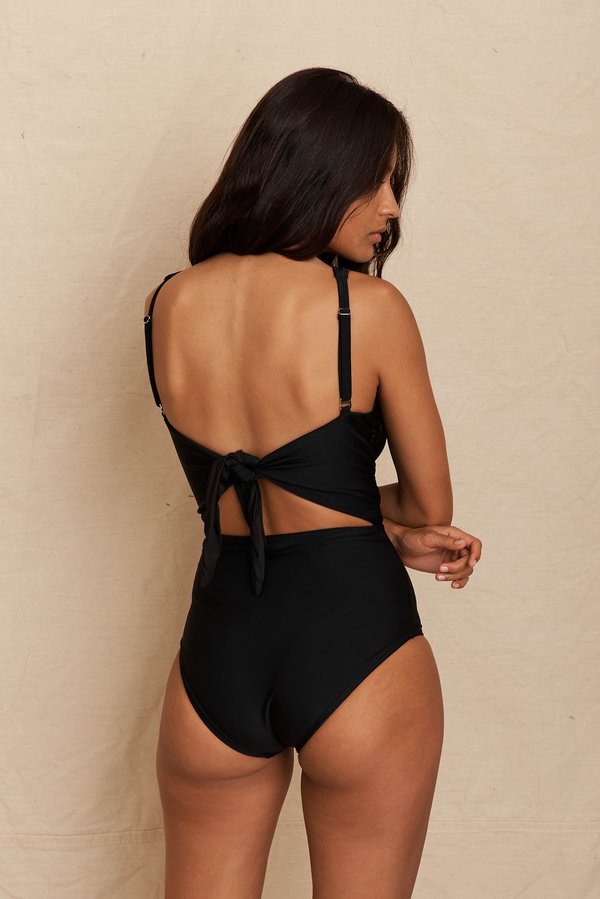 Hakea Mariposa Maillot - Black Hakea Mariposa Maillot - Black