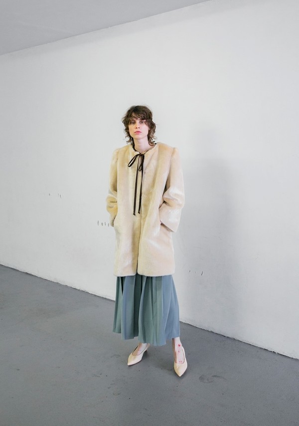 MR. LARKIN IDA FUR JACKET - NATURAL MR. LARKIN IDA FUR JACKET - NATURAL