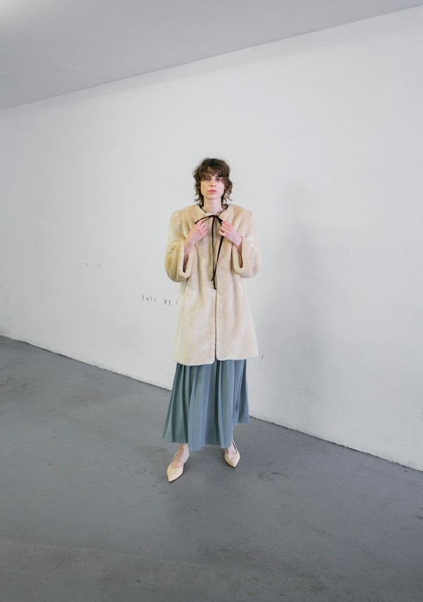 MR. LARKIN IDA FUR JACKET - NATURAL MR. LARKIN IDA FUR JACKET - NATURAL