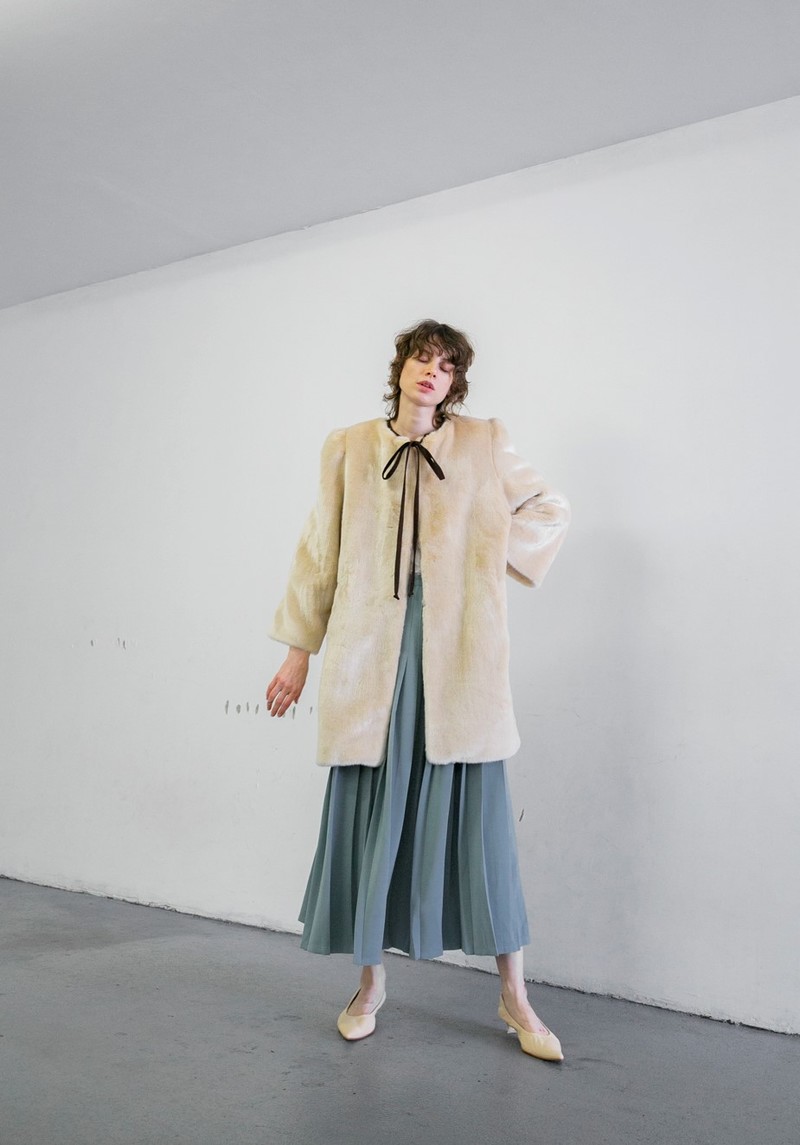 MR. LARKIN IDA FUR JACKET - NATURAL