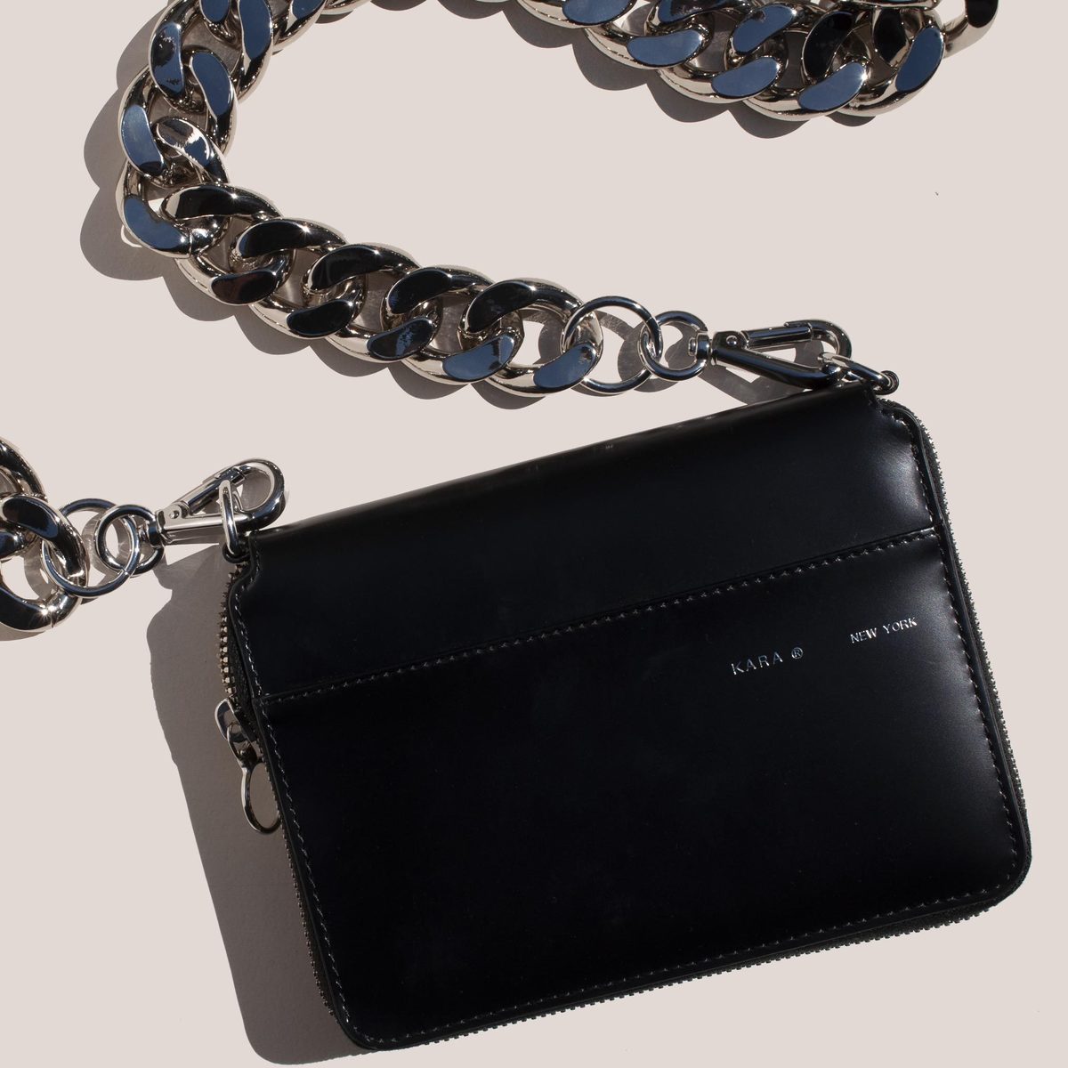 KARA Large Bike Wallet - Black - Image 2 of 4