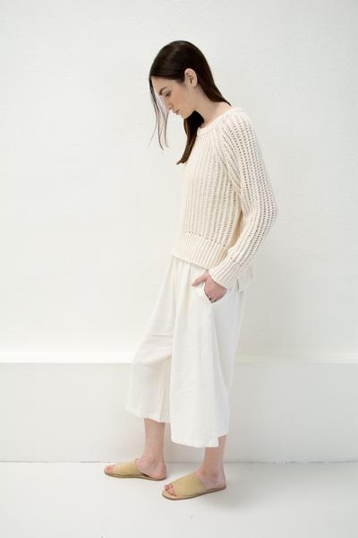 Micaela Greg Chain Sweater - Cream Micaela Greg Chain Sweater - Cream