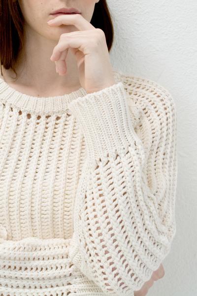 Micaela Greg Chain Sweater - Cream Micaela Greg Chain Sweater - Cream