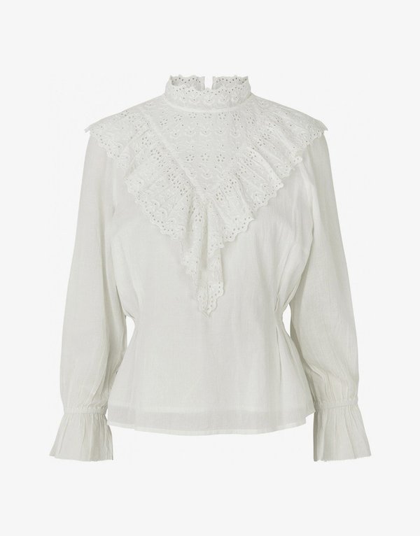 Notes Du Nord Nima Blouse - WHITE Notes Du Nord Nima Blouse - WHITE