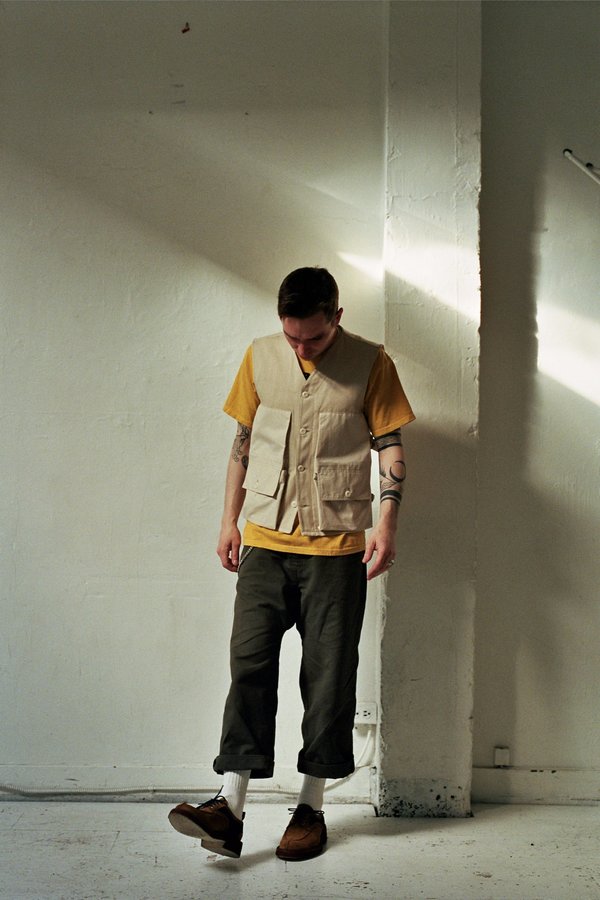 Nicholas Daley Military Waistcoat - Natural Denim | Garmentory