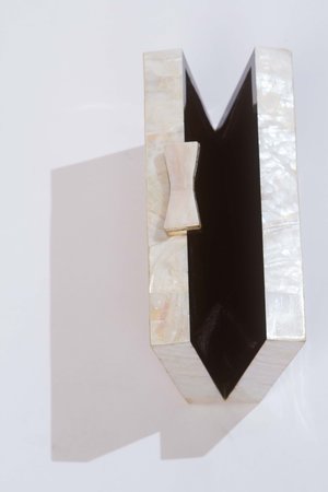 Alajas Abstract geometry clutch - abalone Alajas Abstract geometry clutch - abalone