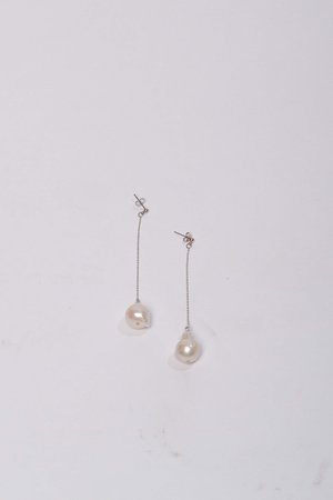 Alajas Tali pearl earrings - white Alajas Tali pearl earrings - white