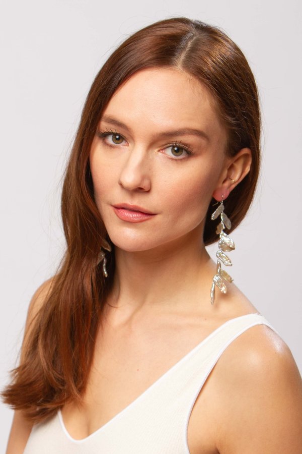 Alajas Tinik pearl earrings - silver Alajas Tinik pearl earrings - silver