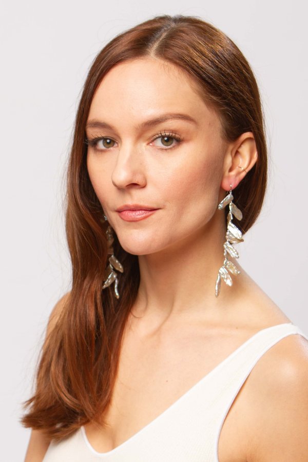 Alajas Tinik pearl earrings - silver Alajas Tinik pearl earrings - silver