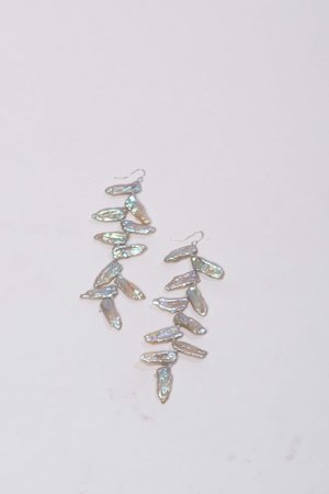 Alajas Tinik pearl earrings - silver Alajas Tinik pearl earrings - silver