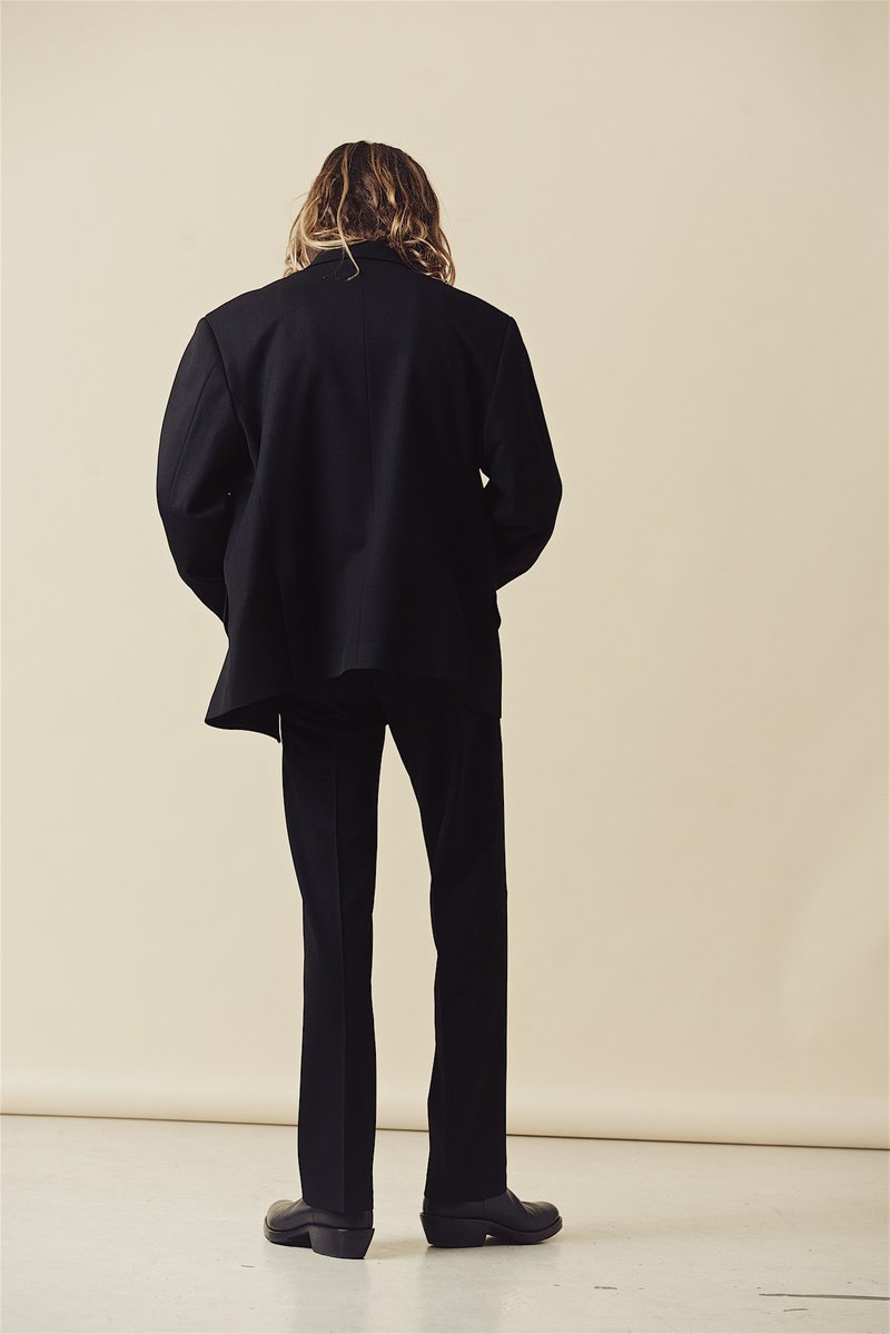 SECOND/LAYER Pico Double Breasted Blazer - Black | Garmentory
