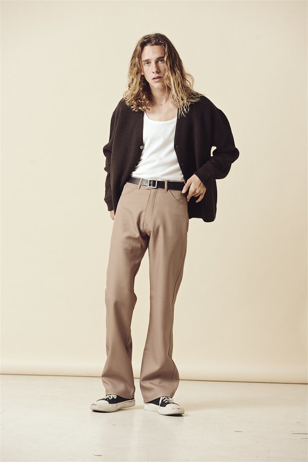 SECOND/LAYER Boot Cut Pant - Khaki SECOND/LAYER Boot Cut Pant - Khaki