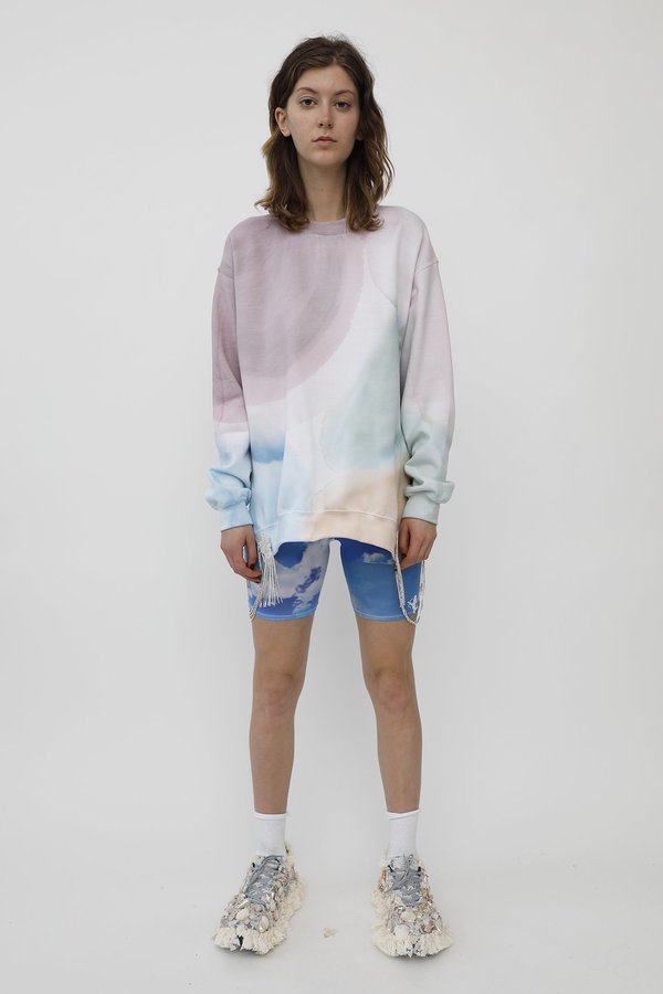 Collina Strada SIDE CURTAIN CREW - WATERCOLOR Collina Strada SIDE CURTAIN CREW - WATERCOLOR