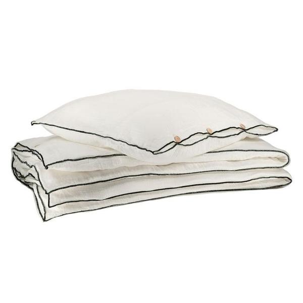 Moumout Paris Hope Bed Linen Set Double Size - Milk White Moumout Paris Hope Bed Linen Set Double Size - Milk White