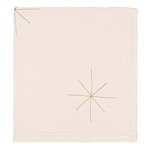 Kids Moumout Paris Panpan Blanket - Embroidered Gold Stars/Milk White Kids Moumout Paris Panpan Blanket - Embroidered Gold Stars/Milk White