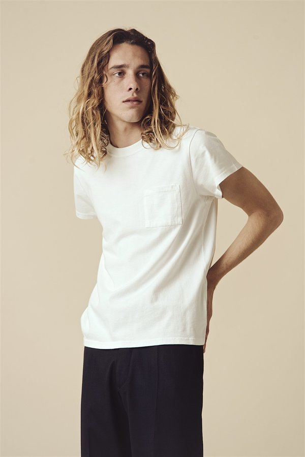 SECOND/LAYER Padovane Pocket T-Shirt - Milk SECOND/LAYER Padovane Pocket T-Shirt - Milk