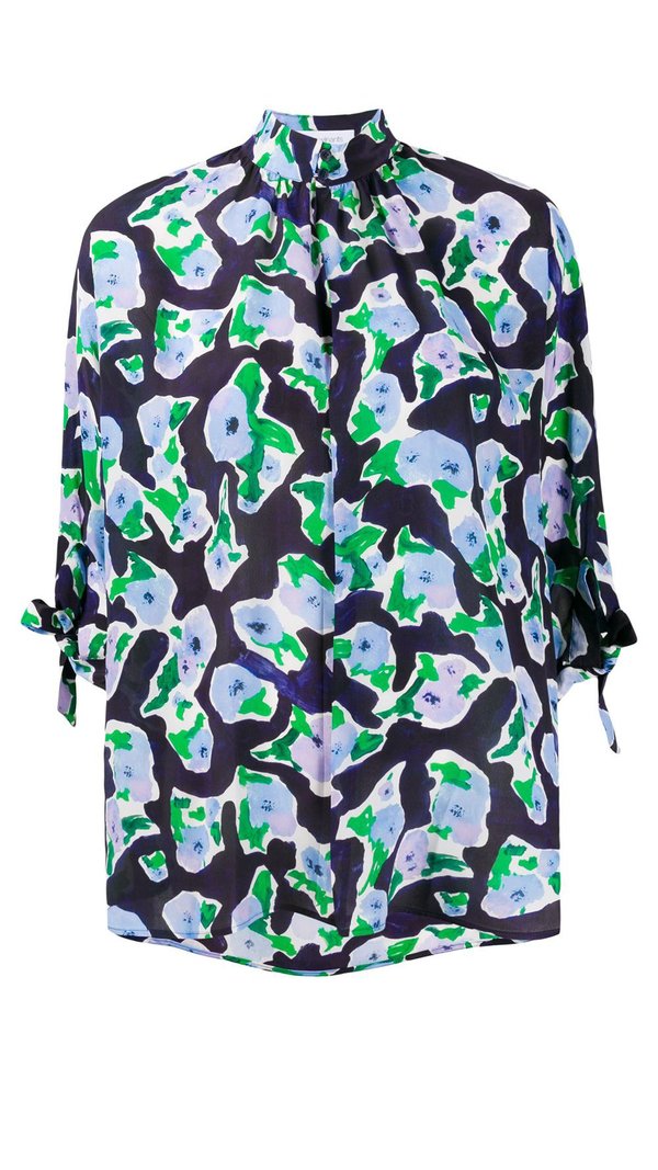 Christian Wijnants Blouse - Navy Magnolia Christian Wijnants Blouse - Navy Magnolia