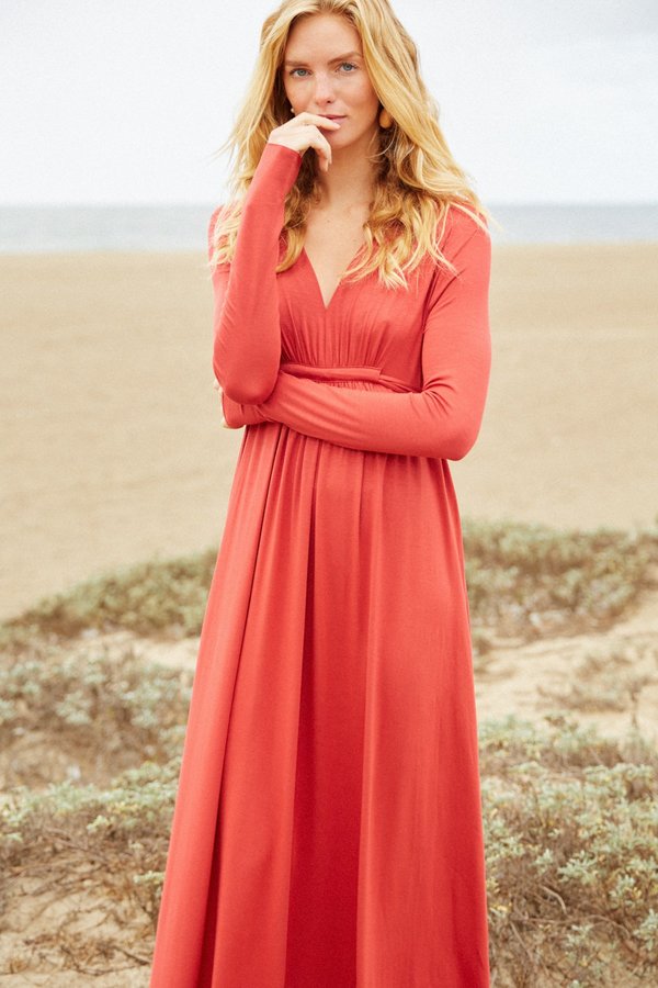 Rachel Pally Long Sleeve Full Length Caftan Dress - Mineral Rachel Pally Long Sleeve Full Length Caftan Dress - Mineral
