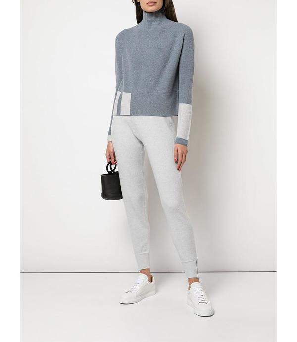 Duffy Ribbed Funnel Neck Sweater - Grey Duffy Ribbed Funnel Neck Sweater - Grey