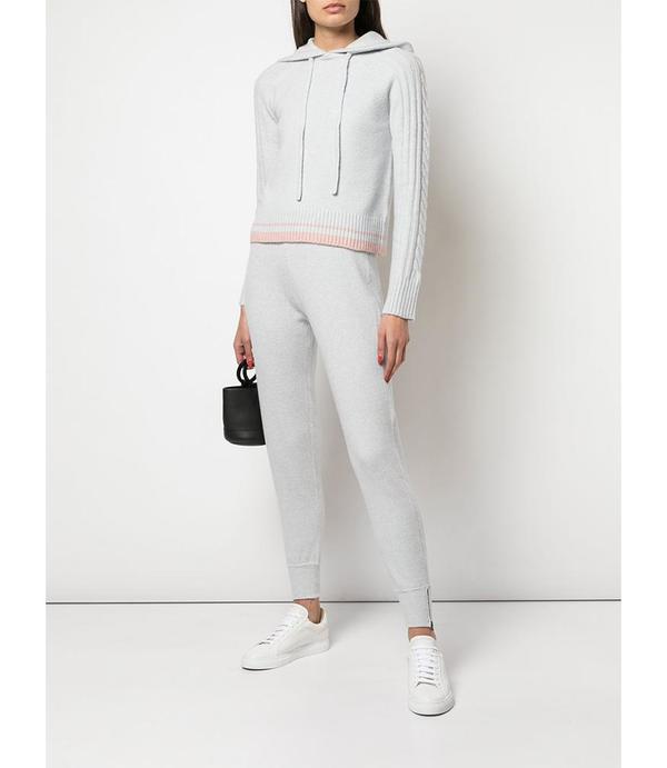 Duffy Hoodie with Cable - Mist/Pink Duffy Hoodie with Cable - Mist/Pink