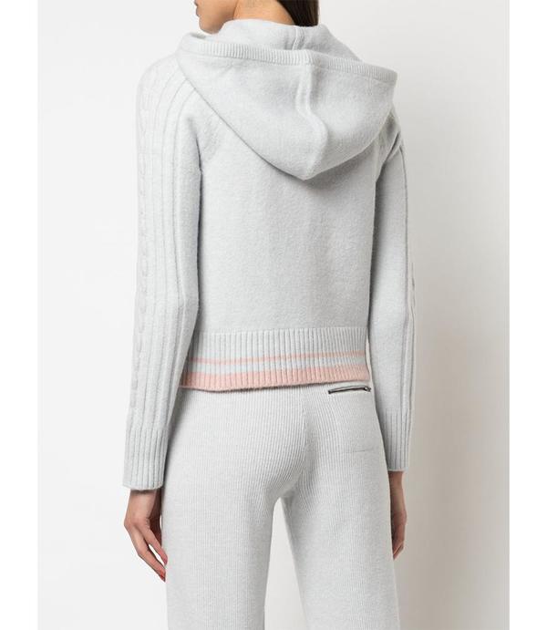 Duffy Hoodie with Cable - Mist/Pink Duffy Hoodie with Cable - Mist/Pink