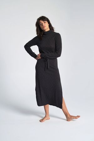Le Mont St. Michel Diamond Knit Dress - Grey Le Mont St. Michel Diamond Knit Dress - Grey