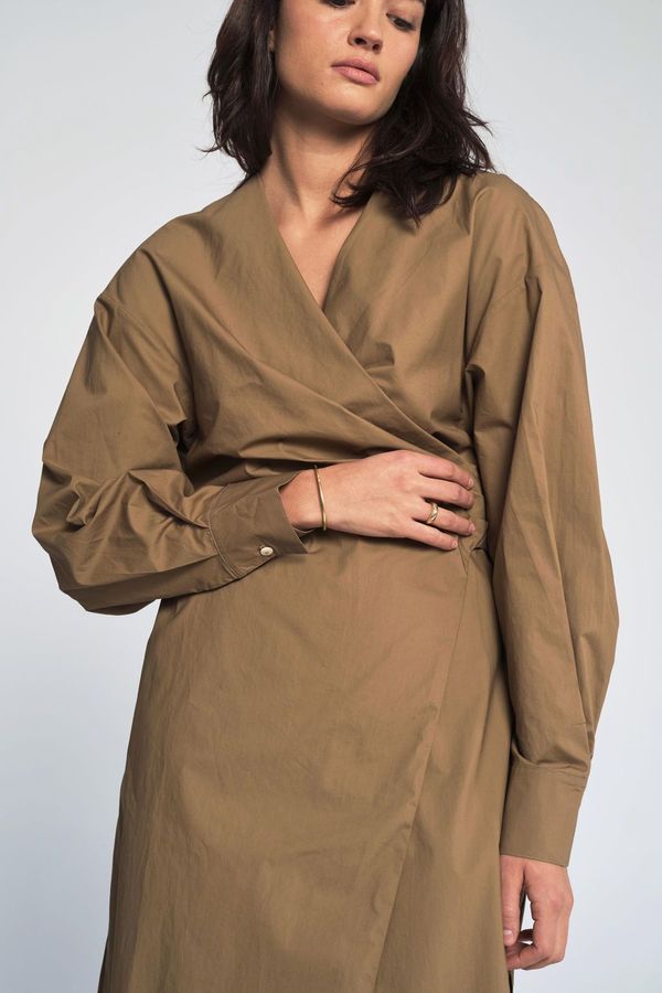 Shaina Mote Hira Dress - Khaki Shaina Mote Hira Dress - Khaki