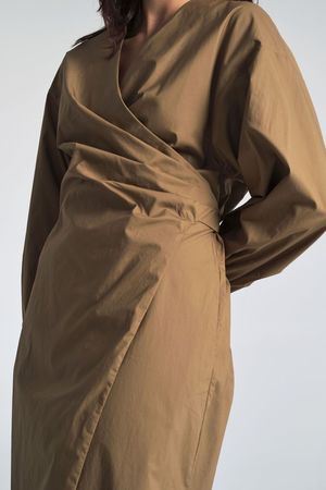 Shaina Mote Hira Dress - Khaki Shaina Mote Hira Dress - Khaki