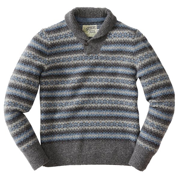Grayers Fairisle Shawl Pullover - Multi Grayers Fairisle Shawl Pullover - Multi