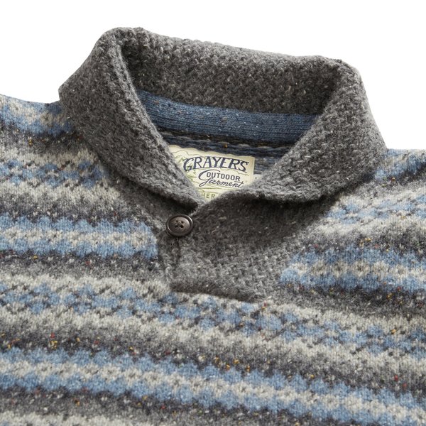 Grayers Fairisle Shawl Pullover - Multi Grayers Fairisle Shawl Pullover - Multi