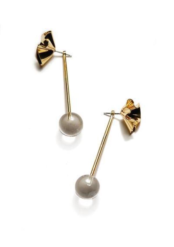 Tiro Tiro Cuarzo Earrings - brass Tiro Tiro Cuarzo Earrings - brass