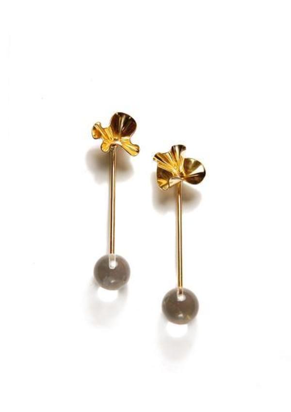 Tiro Tiro Cuarzo Earrings - brass Tiro Tiro Cuarzo Earrings - brass