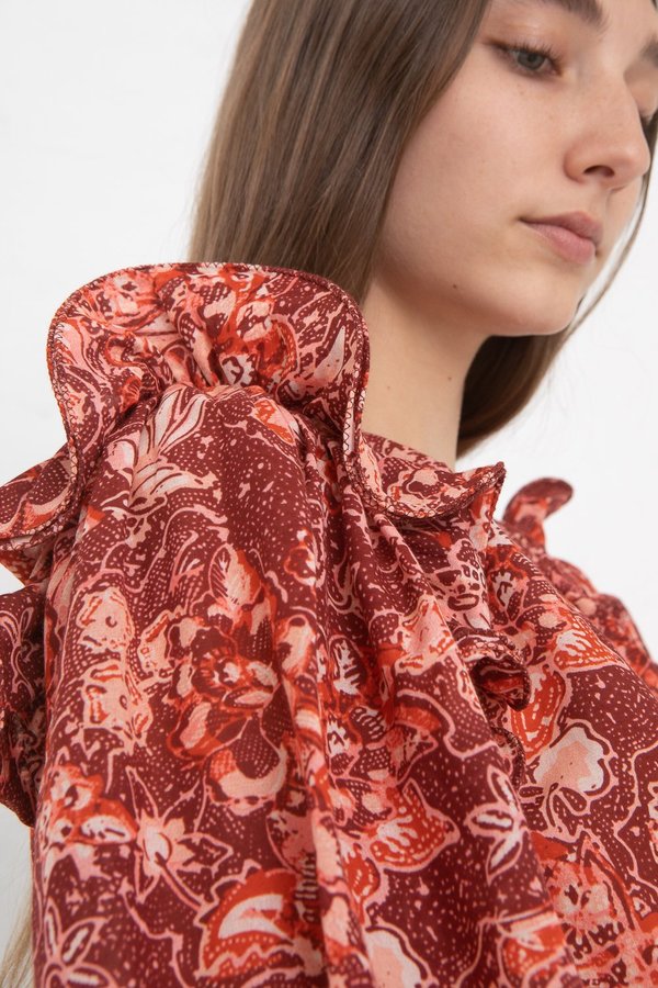 Ulla Johnson Medine Blouse - Coral Ulla Johnson Medine Blouse - Coral