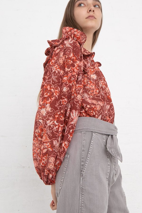 Ulla Johnson Medine Blouse - Coral Ulla Johnson Medine Blouse - Coral