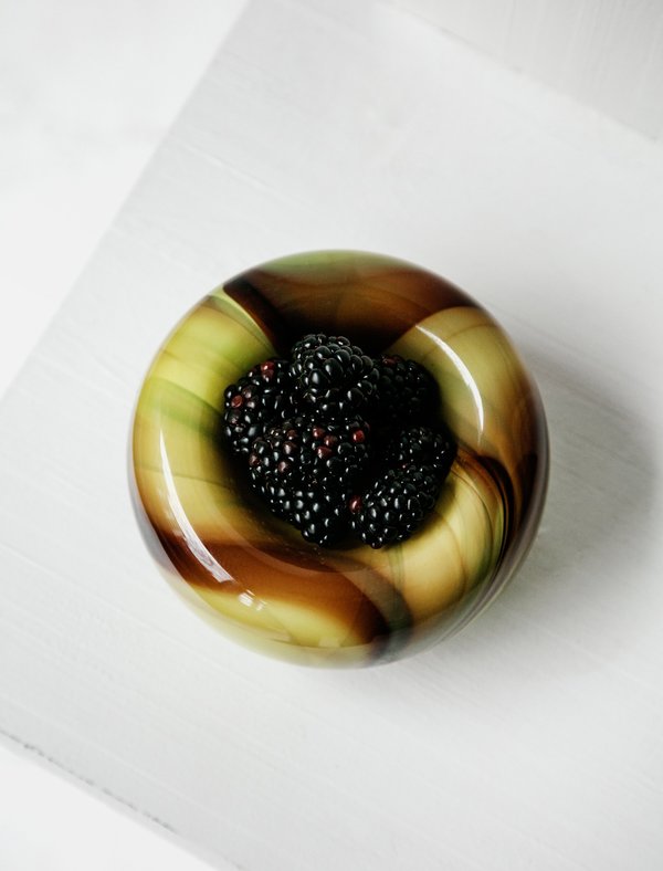 Found by Neighbour Swirl Small Glass Bowl - Lemon/Cocoa Found by Neighbour Swirl Small Glass Bowl - Lemon/Cocoa
