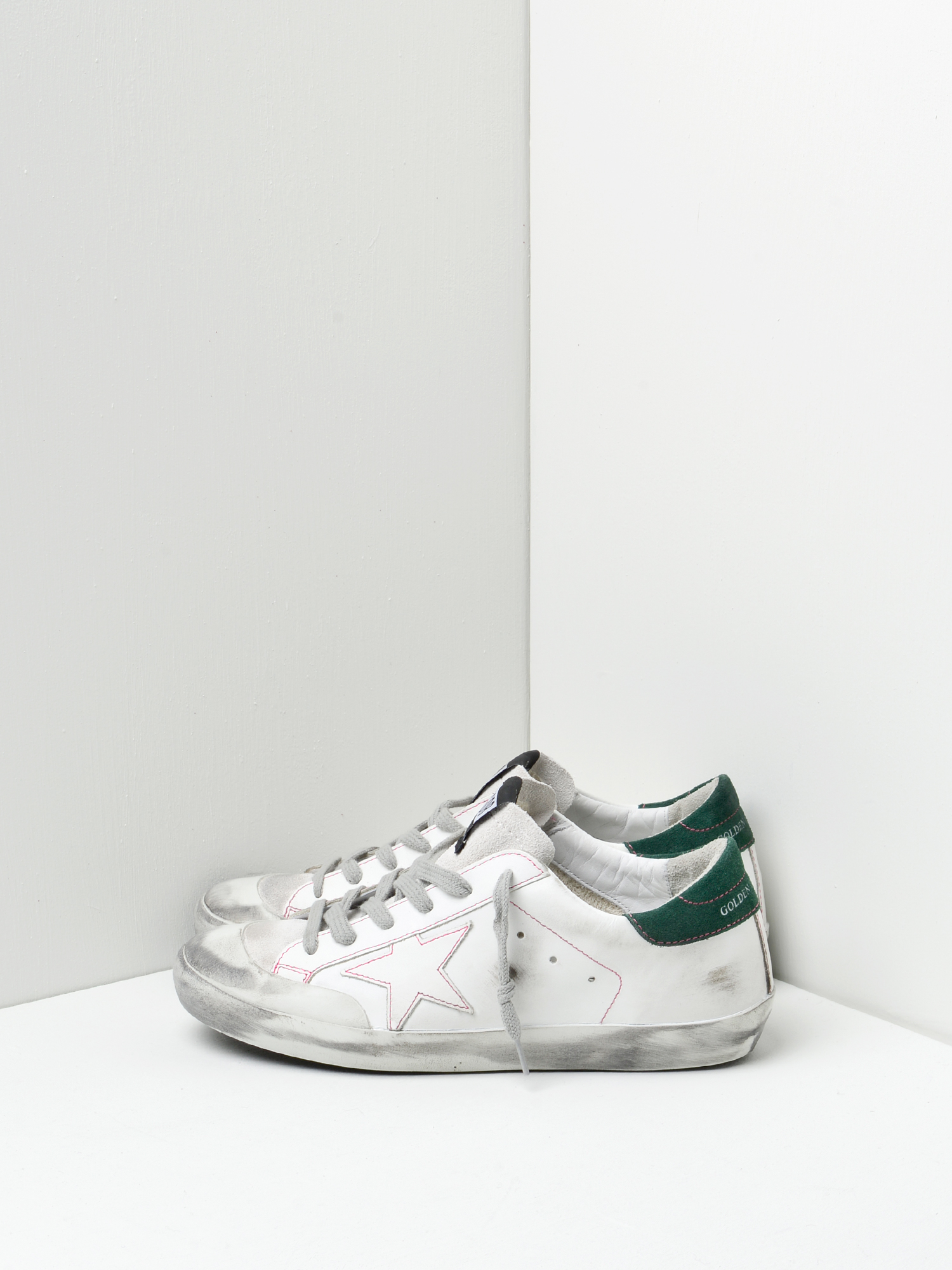★Golden ★ Superstar Sneakers White Grey GMF00841F0068 Golden Goose Super Star Leather Sneakers | Neutrals | FARFETCH
