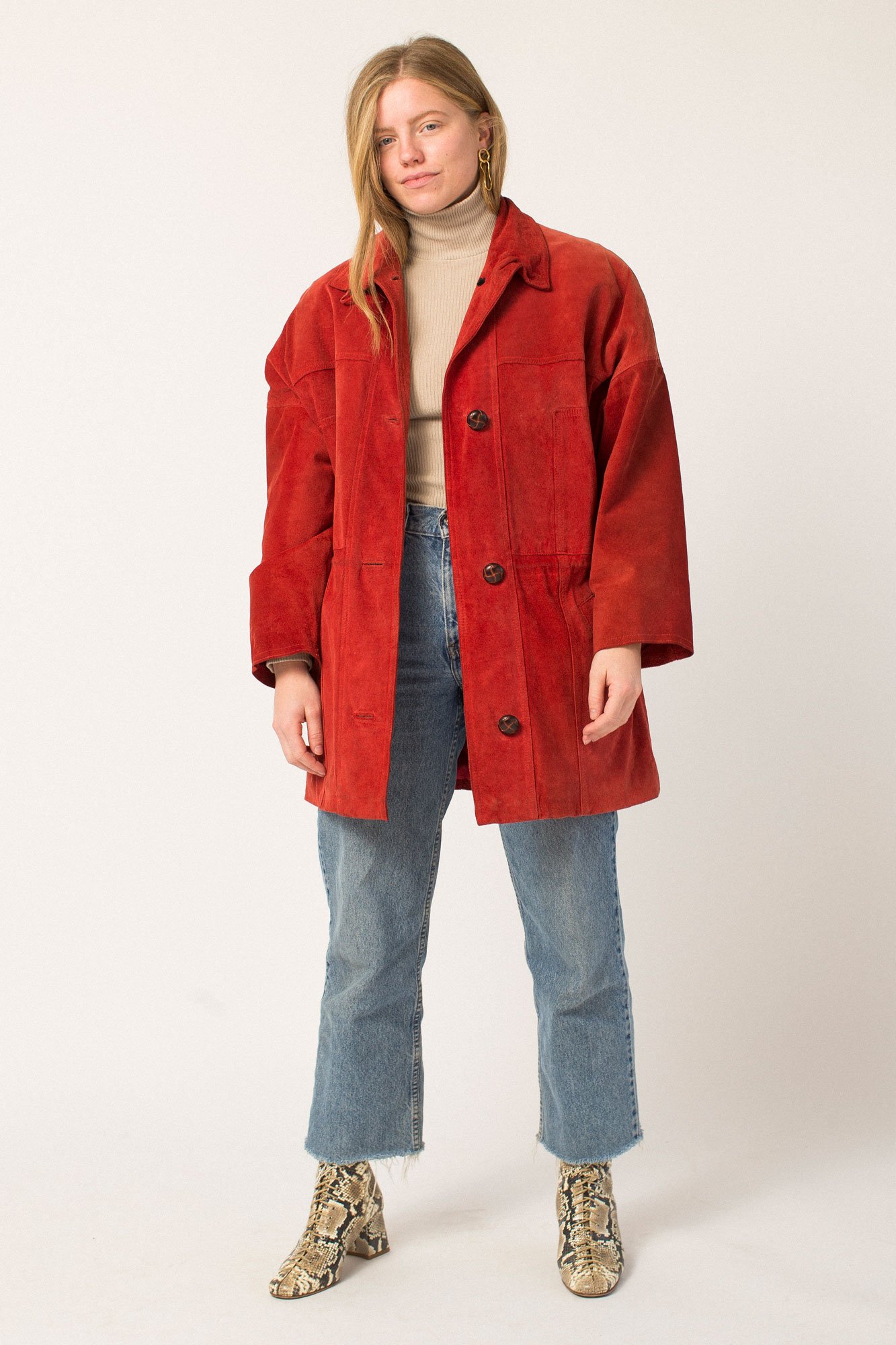 burnt orange suede jacket