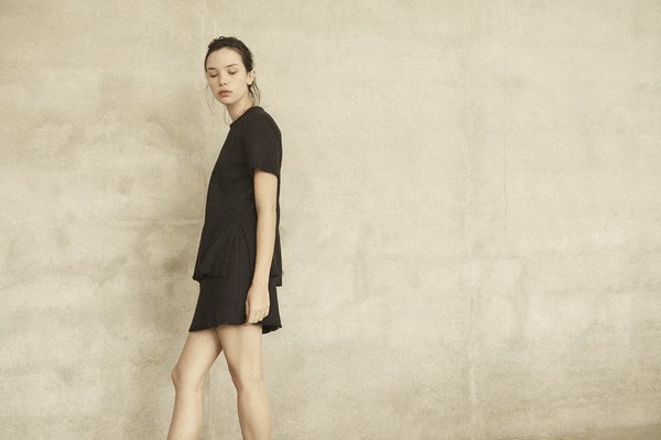 Annie Hamilton CLASSIC RAW SILK TEE Annie Hamilton CLASSIC RAW SILK TEE