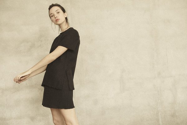 Annie Hamilton CLASSIC RAW SILK TEE Annie Hamilton CLASSIC RAW SILK TEE