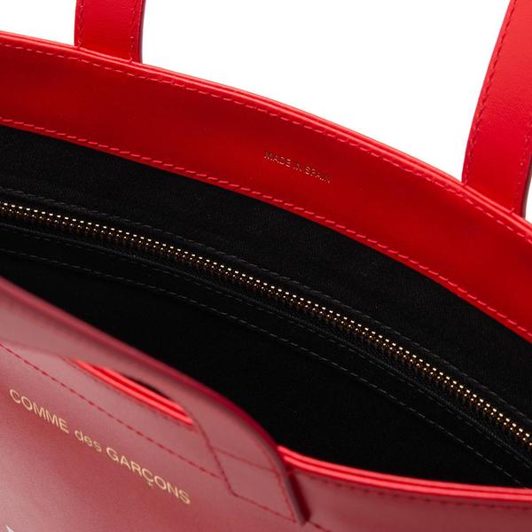 COMME des GARÇONS Huge Logo Leather Tote - Red COMME des GARÇONS Huge Logo Leather Tote - Red