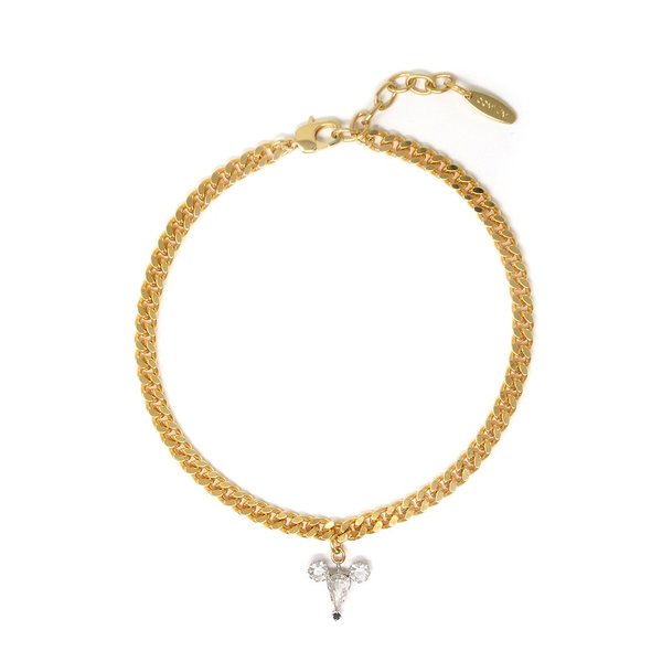 Joomi Lim Chain Choker W/ Small Crystal Mouse - Gold/Crystal Joomi Lim Chain Choker W/ Small Crystal Mouse - Gold/Crystal