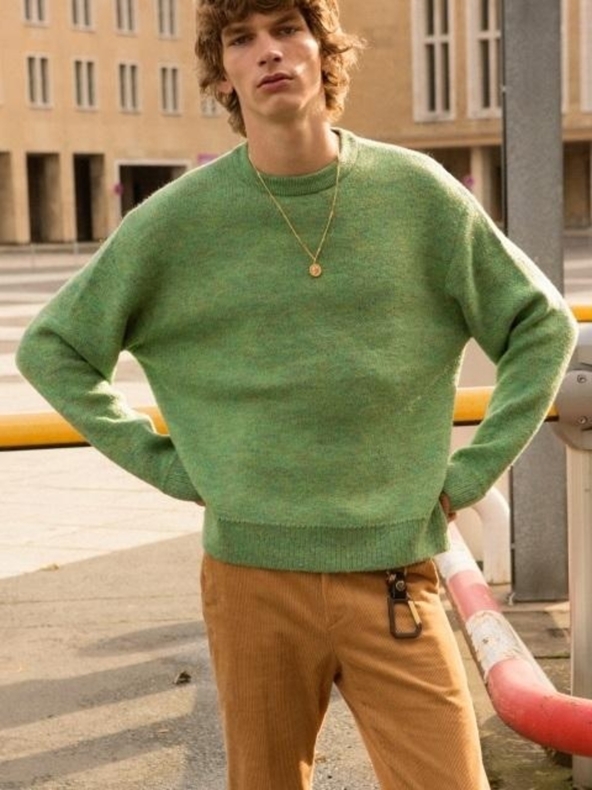 ANDERSSON BELL|^|TARTAN MOHAIR SWEATER Atb167m Green | Garmentory