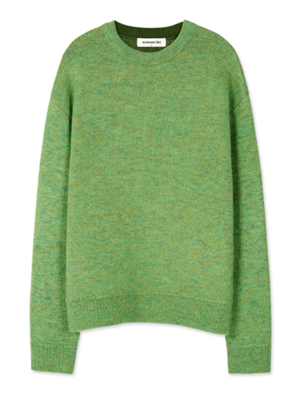 ANDERSSON BELL|^|TARTAN MOHAIR SWEATER Atb167m Green